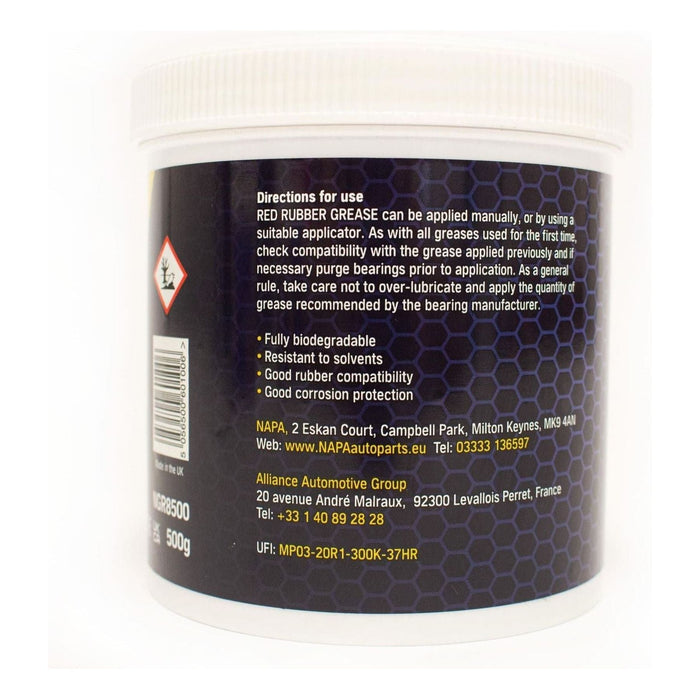 3x NAPA Red Rubber Grease Brake Caliper Pistons & Hydraulic Systems 500g NAPA  - Town Parts