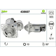 Valeo Starter Motor 12V 1.7kW 10 Teeth 438607