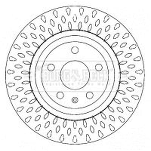 Borg & Beck 2 x Vented Rear Brake Discs BBD4626