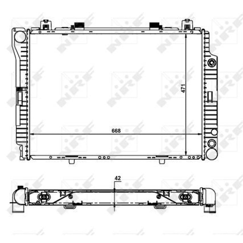 NRF Engine Radiator 55316