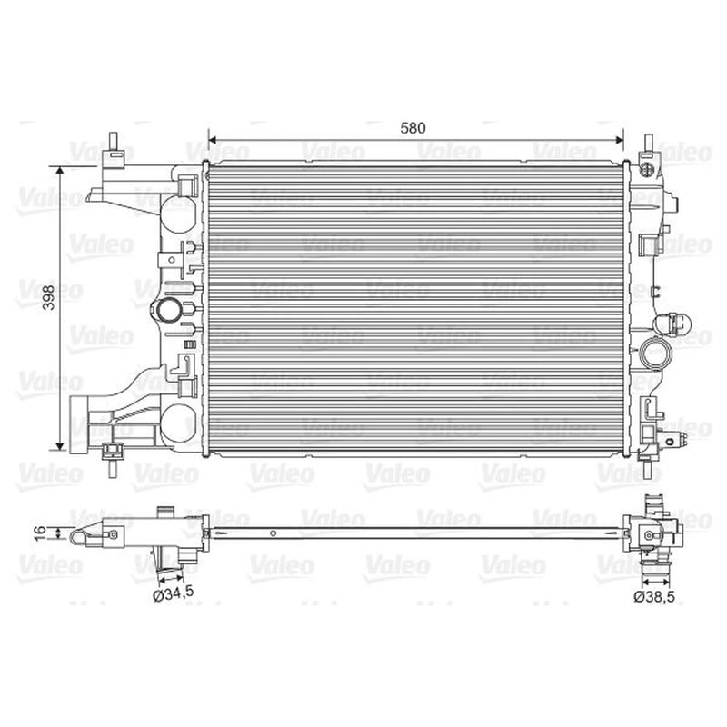 Valeo Engine Radiator 701594