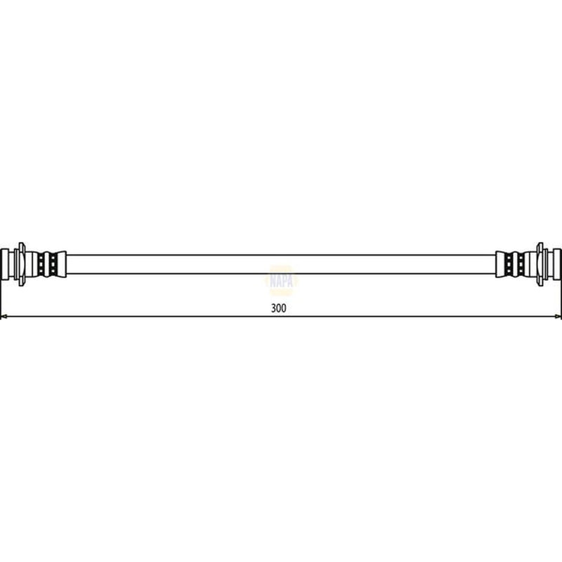NAPA Brake Hydraulic Hose Line Rear NBH1324