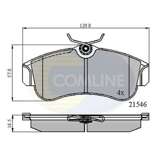Comline 4 x Front Brake Pad Set CBP0566