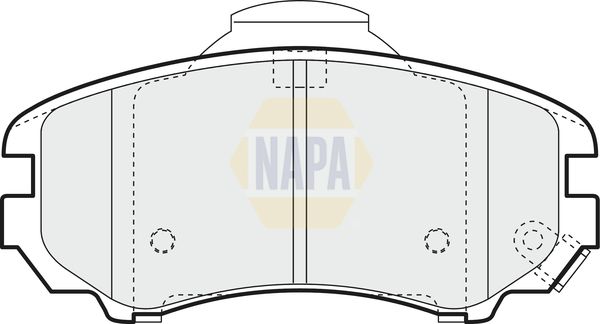 NAPA Front Vented & Rear Vented Brake Discs & Pads fits HYUNDAI KIA