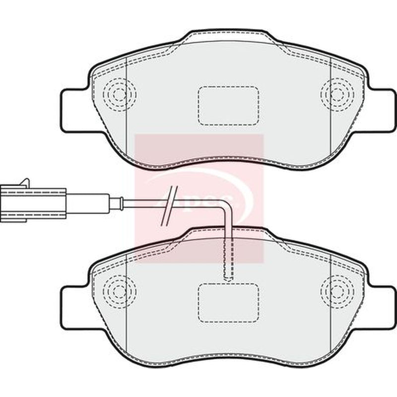 Apec Front Brake Pad Set PAD1612