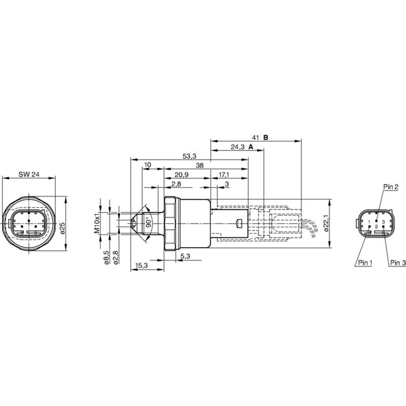 Bosch Brake Hydraulic Pressure Switch 0 265 005 303