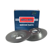 Borg & Beck 2 x Solid Rear Brake Discs BBD5401