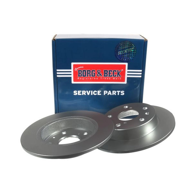 Borg & Beck 2 x Solid Rear Brake Discs BBD5401