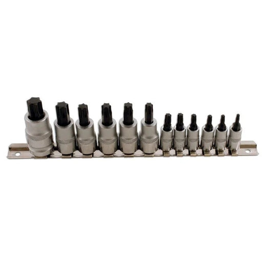 Laser Tools Short Star Socket Bit Set 1/4"D, 3/8"D, 1/2"D 12pc - PL