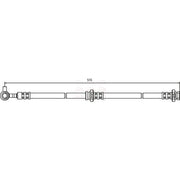 Apec Brake Hydraulic Hose Line Front Left HOS3577