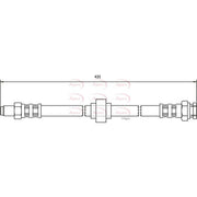Apec Brake Hydraulic Hose Line Front HOS3125