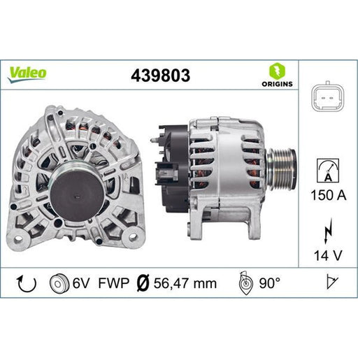 Valeo Car Alternator 12V 439803