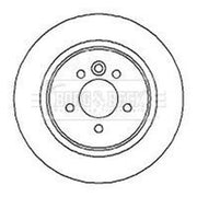 Borg & Beck 2 x Solid Rear Brake Discs BBD4228