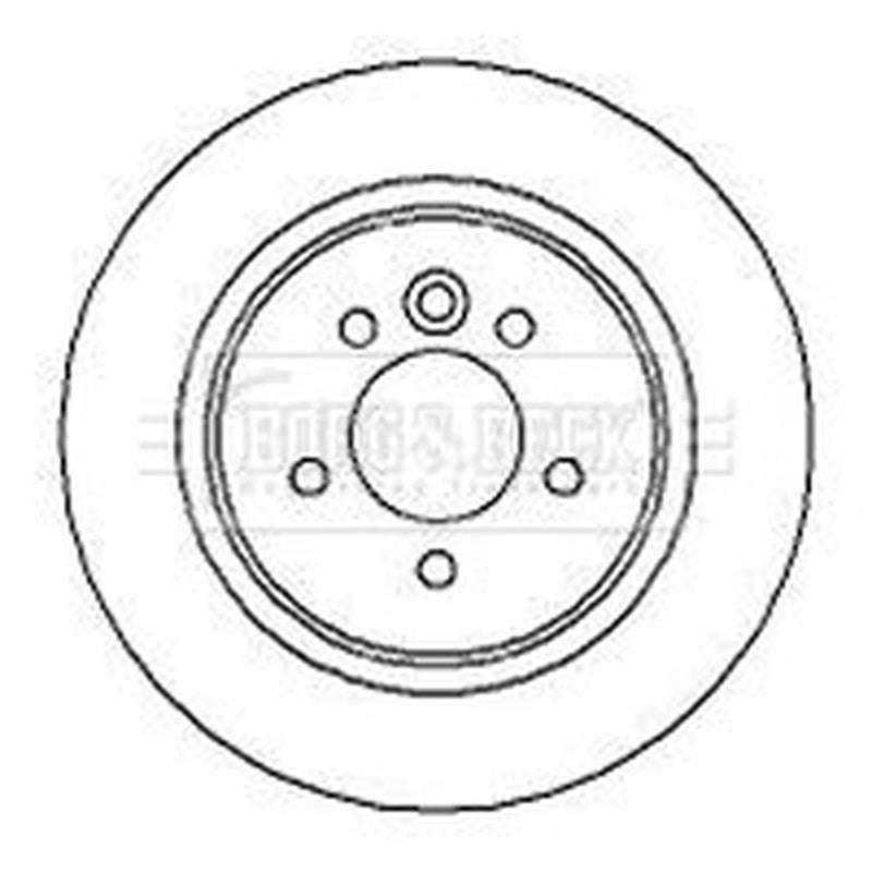 Borg & Beck 2 x Solid Rear Brake Discs BBD4228