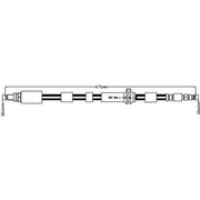 Abtex Brake Hydraulic Hose Line Front Left ABH1139L