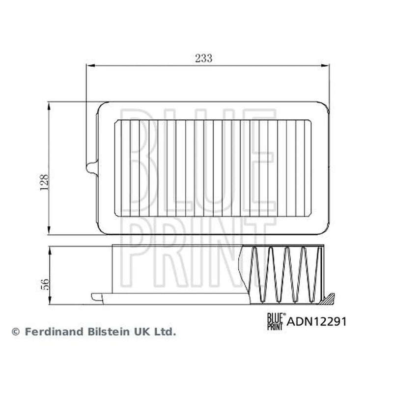 Blue Print Engine Air Filter ADN12291