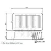 Blue Print Engine Air Filter ADN12291