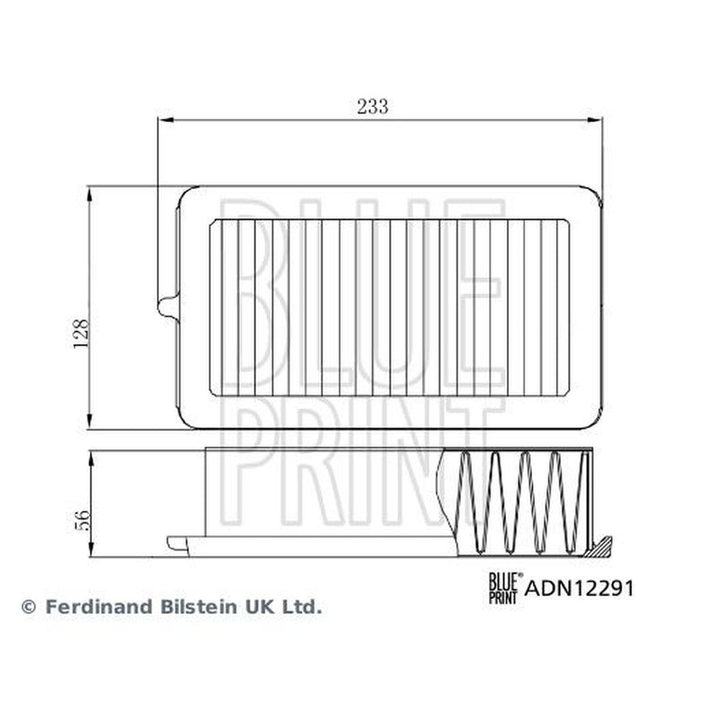Blue Print Engine Air Filter ADN12291