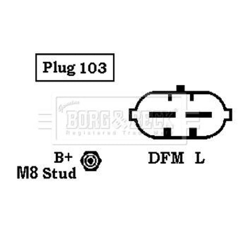 Borg & Beck Car Alternator 12V BBA2178