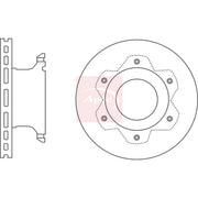 Apec 2 x Vented Rear Brake Discs DSK2760