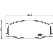 Mintex Front Brake Pad Set MDB1449