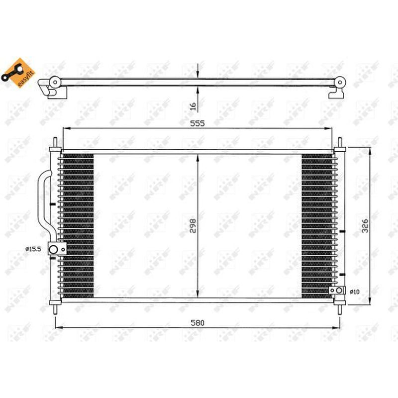 NRF Air Conditioning Condenser 35627