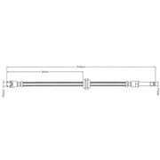 Abtex Brake Hydraulic Hose Line Rear ABH1180