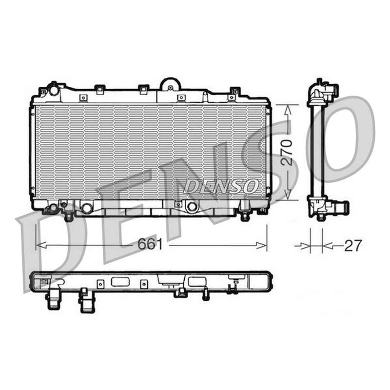 Denso Engine Radiator DRM09093