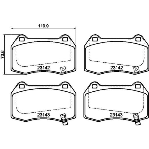 Mintex Front Brake Pad Set MDB2341