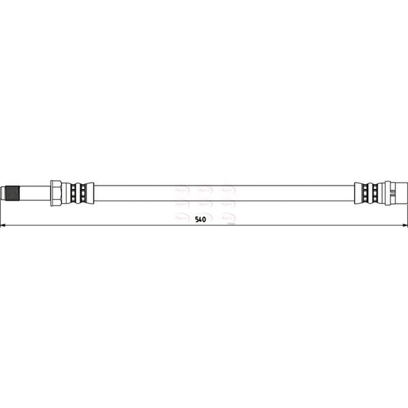 Apec Brake Hydraulic Hose Line Front HOS3800