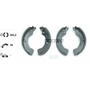 Textar Brake Shoe Set Axle Kit 91064400