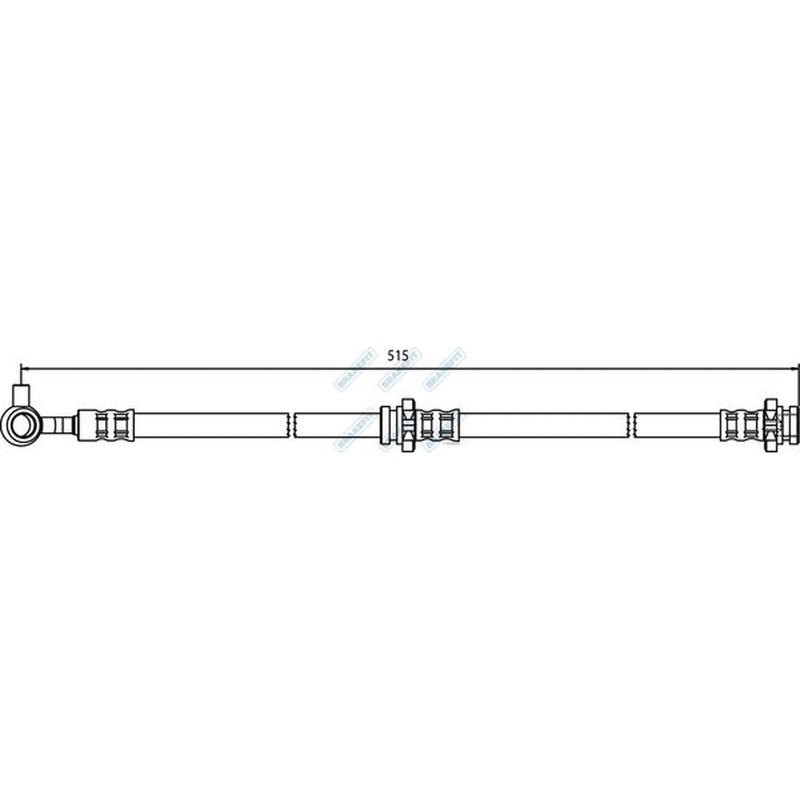 Apec Brake Hydraulic Hose Line Front Left BHO4240
