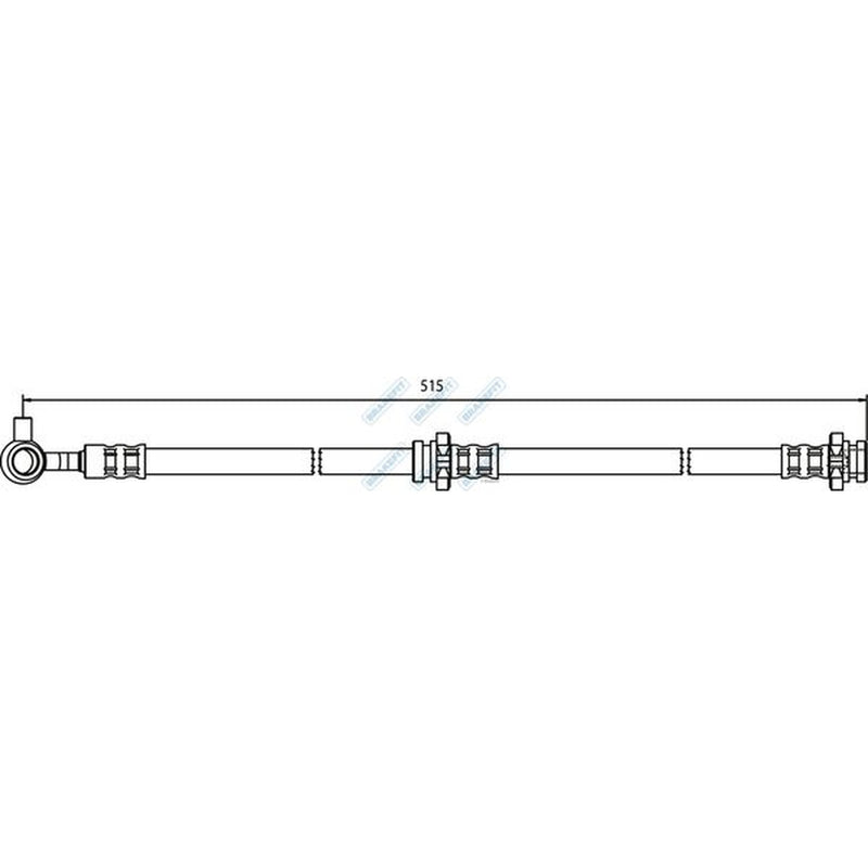 Apec Brake Hydraulic Hose Line Front Left BHO4240
