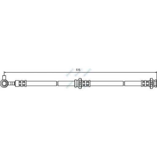 Apec Brake Hydraulic Hose Line Front Left BHO4240
