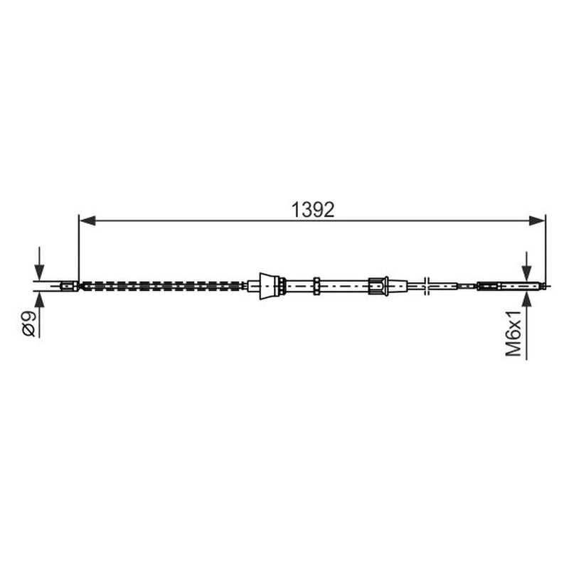 Bosch Handbrake Cable Centre 1 987 477 680
