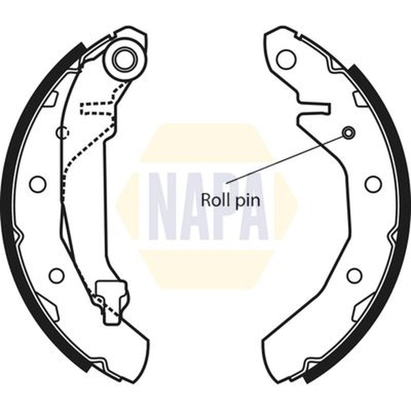 NAPA Brake Shoe Set Axle Kit NBS1033