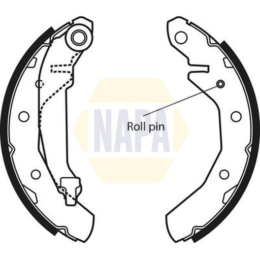 NAPA Brake Shoe Set Axle Kit NBS1033
