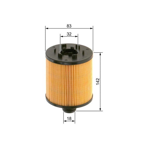 Genuine Bosch Car Oil Filter P7273 Fits Audi Q7 S Quattro Tdi - 4.0 - 16-19 F026 Bosch  - Town Parts