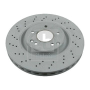 Febi 2 x Perforated/Vented Front Brake Discs 26107