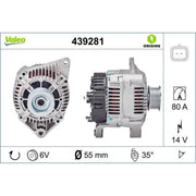 Valeo Car Alternator 12V 439281