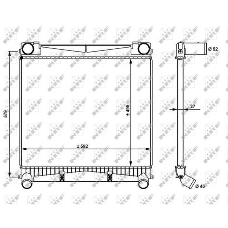 NRF Intercooler (Charge Air Cooler) 30911