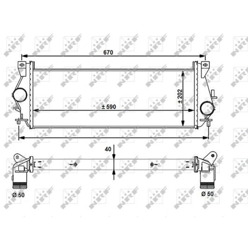 NRF Intercooler (Charge Air Cooler) 30910