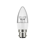 Energizer® LED BC (B22) Clear Candle Dimmable Bulb, Warm White 470 lm 5.9W