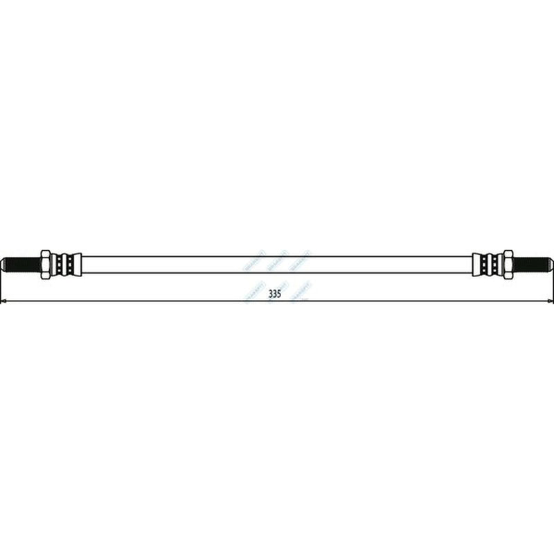 Apec Brake Hydraulic Hose Line Rear BHO4083