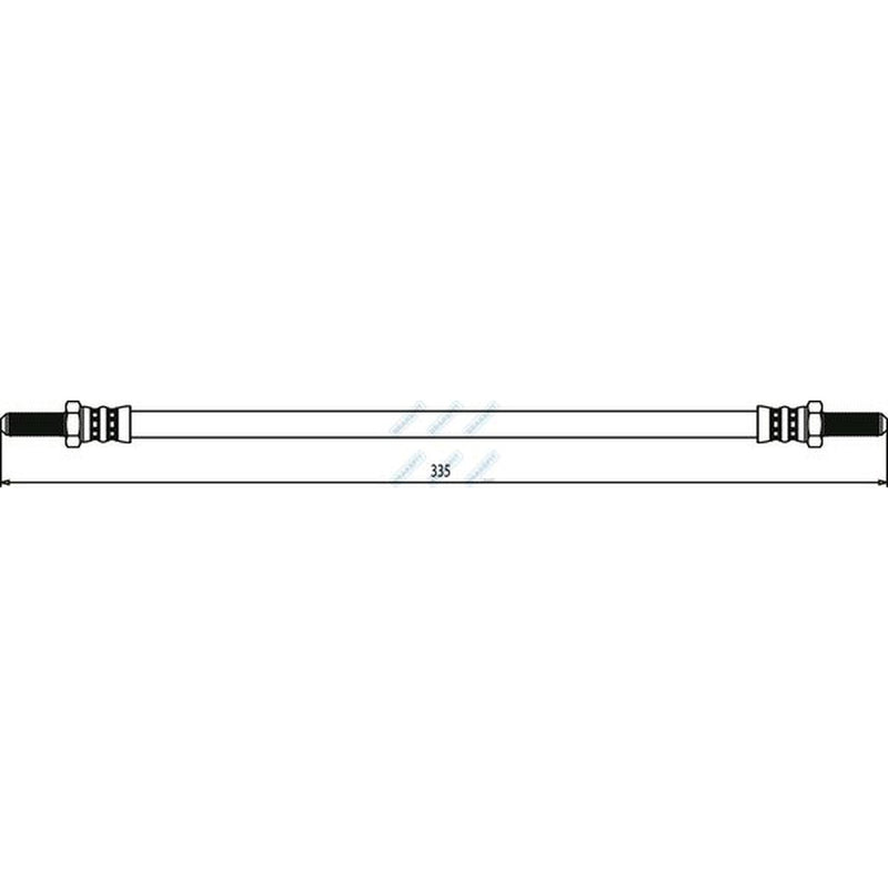Apec Brake Hydraulic Hose Line Rear BHO4083