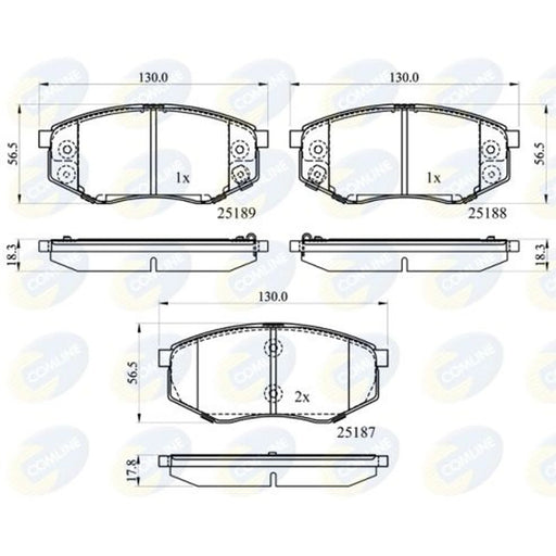 Comline 4 x Front Brake Pad Set CBP32194