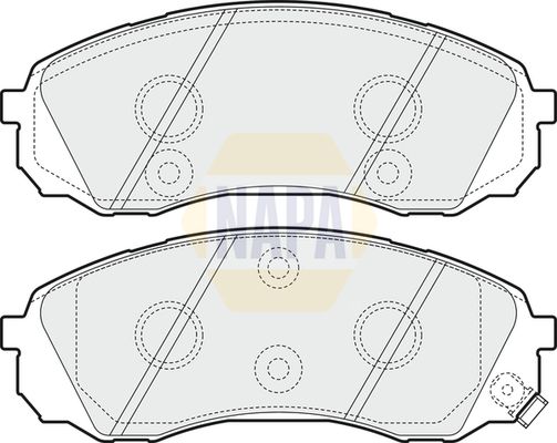 NAPA Front Vented & Rear Vented Brake Discs & Pads fits HYUNDAI KIA