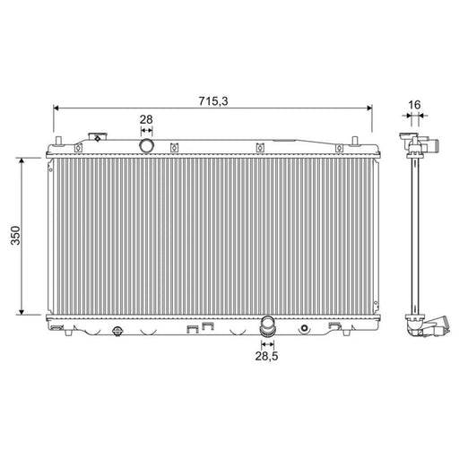 Valeo Engine Radiator 701353