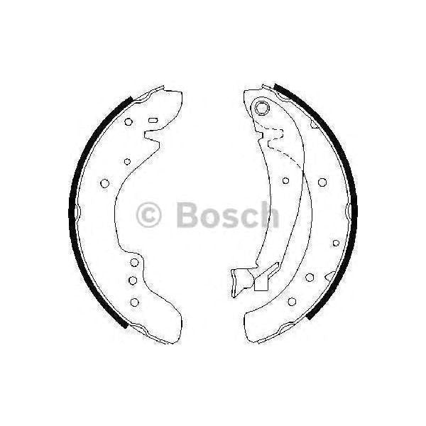 Genuine Bosch Brake Shoe Bs771 Fits Peugeot Boxer - 1.9 - 94-02 0986487521 Bosch  - Town Parts