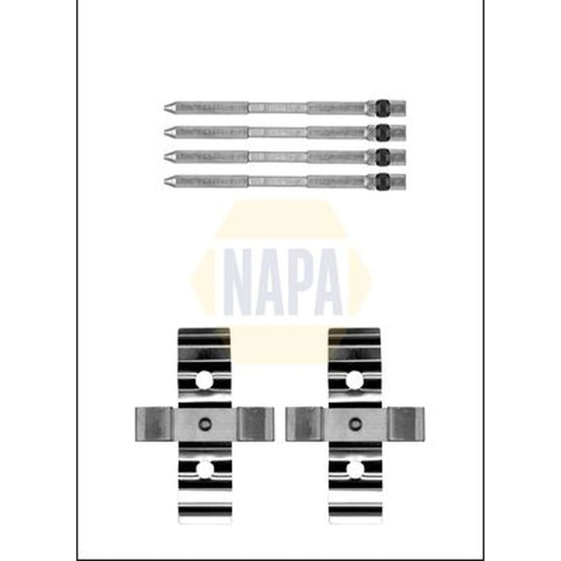 NAPA Brake Pad Accessory Fitting Kit Front NFK1198